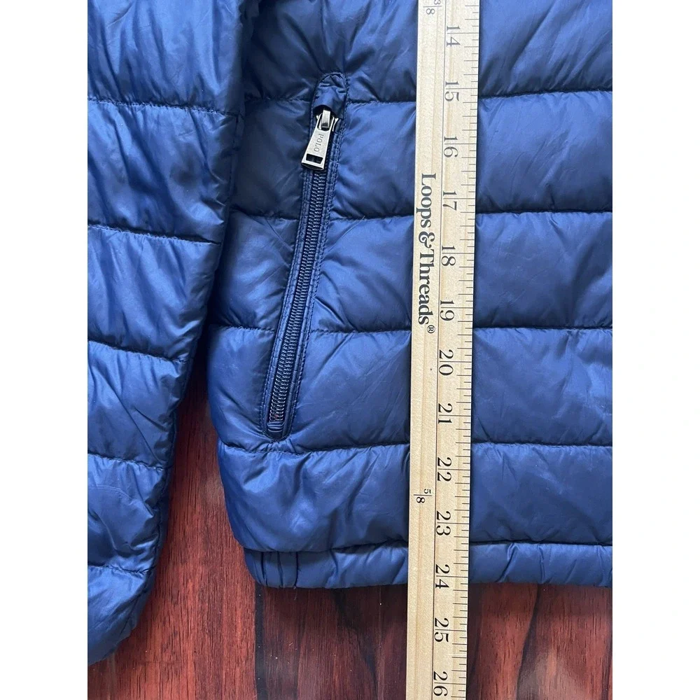 Polo Ralph Lauren Lightweight Down Puffer Jacket Navy Blue Men's Size Small